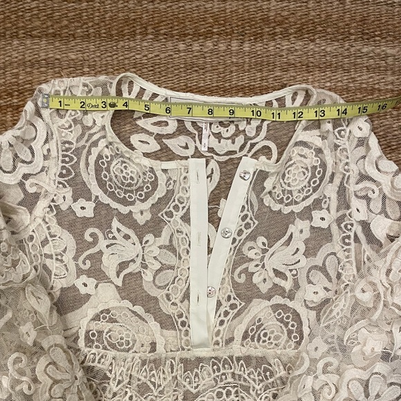 Free People Lace Tunic Blouse - Picture 8 of 10